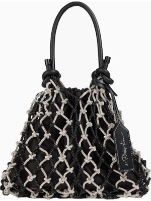 3.1 Phillip Lim Kristal Süslemeli Makrome Lüks Tasarım Kadın Tote Çanta
