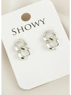 Showy Accessories Sonsuzluk Yeni Sezon Metal Küpe