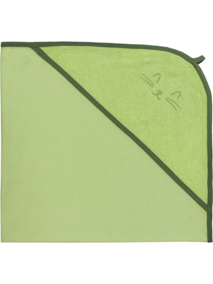 Organickid Towel Bebek Yeşil Havlu Bornoz 90X90