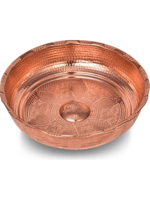 UltraMint El Yapımı Otantik Bakır Tası, 18 Cm, Geleneksel Tasarım, Zarif ve Şık