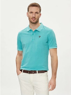 Guess Erkek Polo Yaka Pike Pamuklu Kısa Kollu T-Shirt F3GP00K9WF1