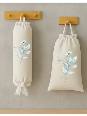 Ekmeklik ve Poşetlik 2 Li Set Bez Çanta