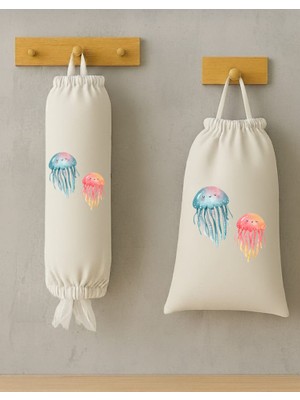 Ekmeklik ve Poşetlik 2 Li Set Bez Çanta