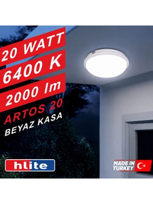 Hlite 20W Nemliyer İP65 Beyaz Kasa Beyazışık