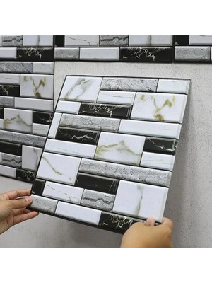 Renas Store 3D Mermer Görünümlü Kendinden Yapışkanlı Duvar
