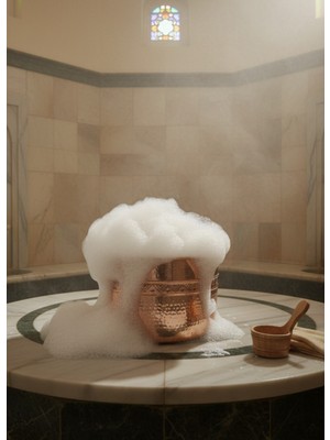 UltraMint Bakır Hamam Köpük Kazanı 35X25 Cm, El Yapımı ve Dayanıklı Tasarım