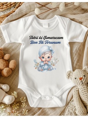 Lupi Babaanne Yazılı Bebek Zıbın % 100 Pamuk 77