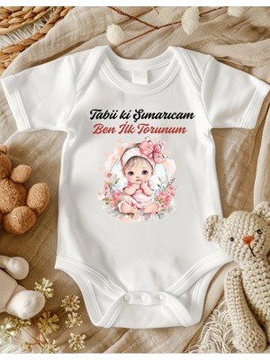 Lupi Babaanne Yazılı Bebek Zıbın % 100 Pamuk 78