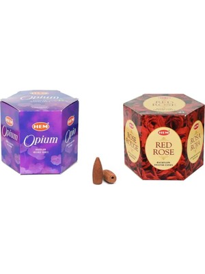 10 Adet Geri Akış Backflow Şelale Tütsü Konisi Tütsü Back Opium Gül Mariposa Secret