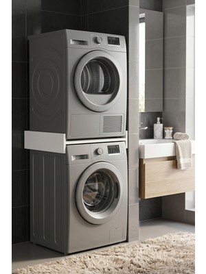 Robeve Çamaşır Makinesi Dolabı Kurutma Makinesi Dolabı Banyo Düzenleyici Çamaşır Makinesi Standı Kurutma Makinesi Standı Modern Çamaşır Makinesi Kurutma Makinesi Üst Üste Koyma Aparatı