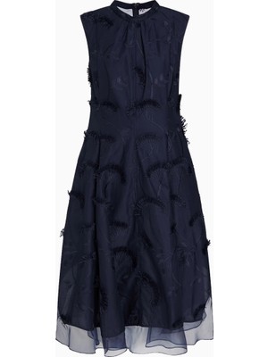 3.1 Phillip Lim Nakışlı Fil Coupé Pamuk Organze Lüks Tasarım Kadın Elbise
