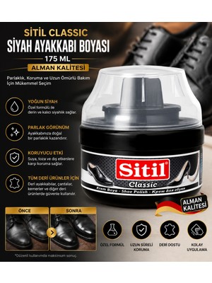 Uravas Store 175 ml Siyah Ayakkabı Boyası Sünger Başlıklı Parlatıcı Krem | Deri Ayakkabı Bakım ve Koruyucu Bakım