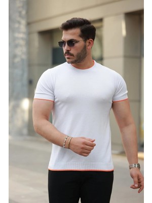 Lune Store Erkek Bisiklet Yaka Kısa Kollu Tişört