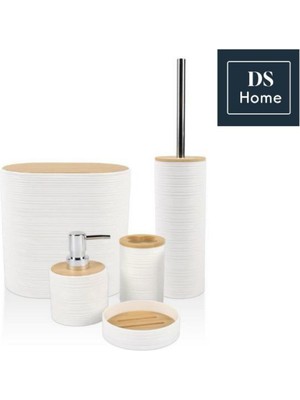 UltraMint Şık 5 Parça Oval Banyo Seti, Sağlam ve Hızlı Kuruyan Tasarım