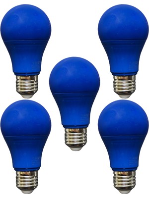 Avarson (5 Adet) Osaka 10W Mavi Işık E27 Duylu (Kalın Duy) LED Ampul