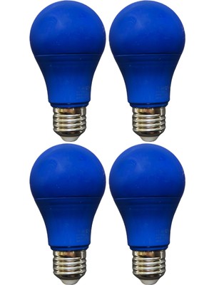 Avarson (4 Adet) Osaka 10W Mavi Işık E27 Duylu (Kalın Duy) LED Ampul