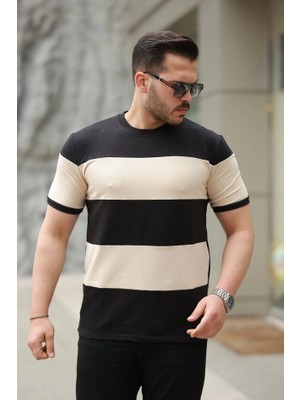 Lune Store Erkek Parçalı Renk Kısa Kollu Tişört