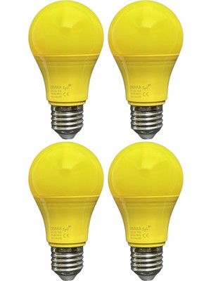 Avarson (4 Adet) Osaka 10W Sarı Işık E27 Duylu (Kalın Duy) LED Ampul