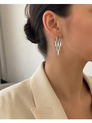 Livaz Accessories Kadın Çelik Kararmaz Sallantılı Küpe
