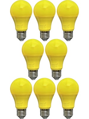 Avarson (8 Adet) Osaka 10W Sarı Işık E27 Duylu (Kalın Duy) LED Ampul