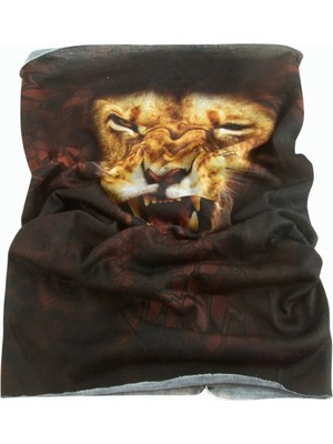 Hace Bazaar Aslan Desenli Baff Boyunluk