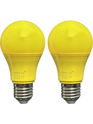 Avarson (2 Adet) Osaka 10W Sarı Işık E27 Duylu (Kalın Duy) LED Ampul