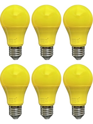 Avarson (6 Adet) Osaka 10W Sarı Işık E27 Duylu (Kalın Duy) LED Ampul