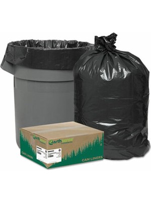 Earthsense Ticari RNW4850 Konserve Astarı 40X46, 40-45 Gal, 1,25 Mil, Siyah, (100'LÜ Kutu)