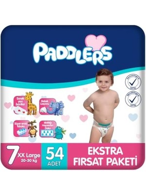 Bebek Bezi 7 Numara Xx-Large 54 Adet (20-30 Kg) Ekstra Fırsat Paketi