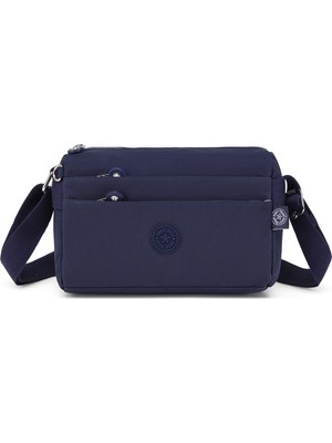 Smart Bags Günlük Küçük Boy Su Geçirmez Hafif Krınkıl Kumaş Kadın Çapraz Çanta Lacivert