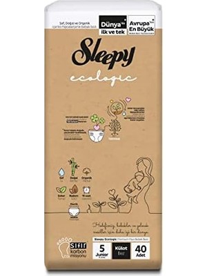 Ecologic Ekonomik Paket Külot Bez 5 Numara Junior 40 Adet
