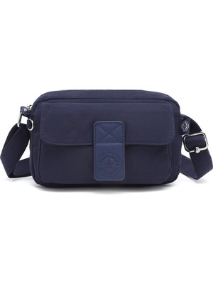 Smart Bags Günlük Minik Boy Su Geçirmez Krınkıl Kumaş Kadın Telefon ve Postacı Çantası Lacivert