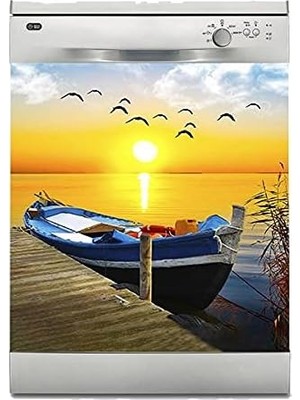 Bulaşık Makinesi Kaplama Beyaz Eşya Kaplama Tekne Gün Batımı