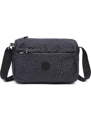 Smart Bags Günlük Küçük Boy Su Geçirmez Hafif Krınkıl Kumaş Kadın Çapraz Çanta Puantiye Siyah