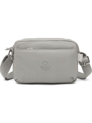 Smart Bags Günlük Küçük Boy Su Geçirmez Hafif Krınkıl Kumaş Kadın Omuz Çantası Buz Gri