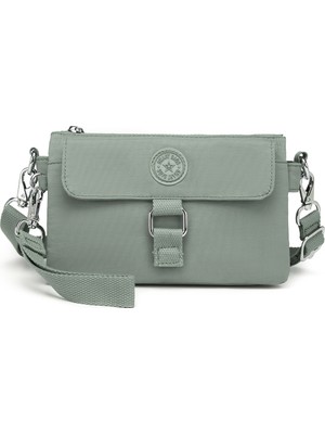 Smart Bags Günlük Minik Boy Su Geçirmez Krınkıl Kumaş Kadın Telefon ve Postacı Çantası Yeşil