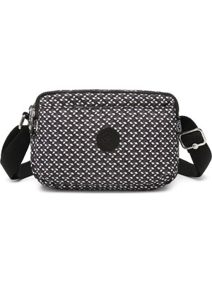 Smart Bags Günlük Küçük Boy Su Geçirmez Hafif Krınkıl Kumaş Kadın Omuz Çantası Siyah/beyaz