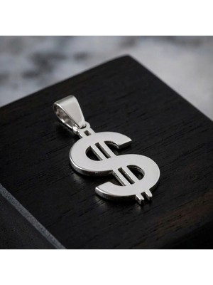 Ebrar Silver Gümüş Dolar Kolye Ucu 925 Ayar Gümüş Dolar Figürlü Unisex Kolye Ucu