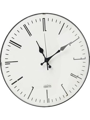 36 cm Dekoratif Gerçek Cam Sessiz Mekanizma Duvar Saati MR139