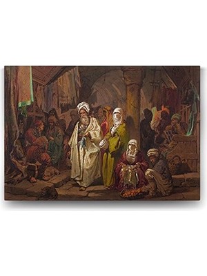 A. Preziosi - The Grand Bazaar Tablosu - 100X70CM