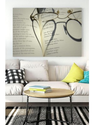 (PSTER16646) Sanatsal Kitap Kanvas Tablo 3 21 x 30