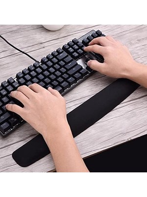 Prime LN-2020 Bozulmaz Sünger Klavye Bileklik Pad-Kaymaz Dayanıklı Kolay Yazma, Agrı Kesici Nefes Alabilir Sünger Malzeme Ofis Ev Için Tasarlı Güçlü Kavrama Klavye Desk PAD(UZ:40CM En:5cm Yük:3cm)