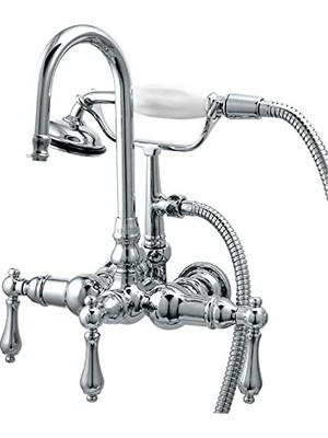 Prime CC8T1 El Duşlu Küvet Bataryası, Cilalı Krom, 8.6 cm Merkez Mesafesi