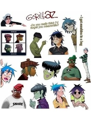 Prime Gorillaz Notebook Tablet Telefon Ajanda Laptop Defter Seti