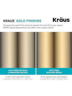 Prime Lekesiz Antik Şampanya Bronz, KSD-43SFACB Mutfak Sabunu ve Losyon Dispenseri