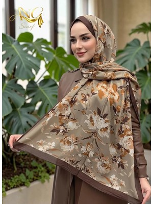 Ang-Scarf Nevbahar Desen Premium Pamuk İpek Şal