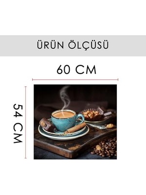 Prime Mutfak Ocağı Arkası Kahve ve Çikolata Duvar Yapışkanlı Folyo - 60X54 cm