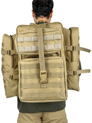Kordak Mollex4 Bej Multi Fonksiyonel Molle Taktik Çanta (50+30 Lt) - Farklı Kullanım