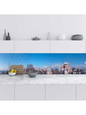 Prime Mutfak Tezgah Arası Folyo Kaplama Folyosu Istanbul Panorama 60X200 cm