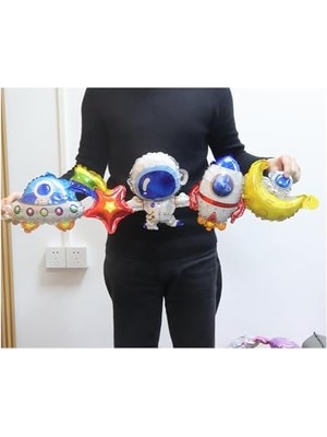 Prime Patladı Gitti Uzay Temalı Birleşik Tasarimli Folyo Balon 108 * 31,5 cm